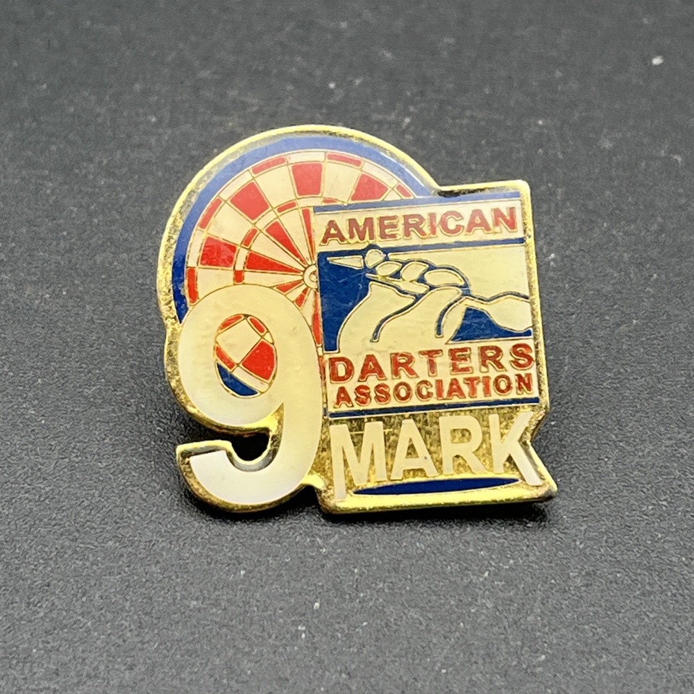 American Darters Association 9 Mark Lapel Hat Pin